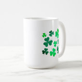 Lucky Green Clover Kleeblatt Irland Kaffeetasse (VorderseiteRechts)