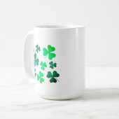 Lucky Green Clover Kleeblatt Irland Kaffeetasse (Vorderseite Links)