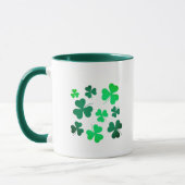Lucky Green Clover Kleeblatt Irland Tasse (Links)