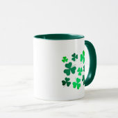 Lucky Green Clover Kleeblatt Irland Tasse (VorderseiteRechts)