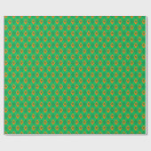 Lucky Green Clover Kleine Raute St. Patrick's Day Geschenkpapier (Flach)