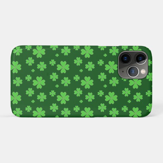 Lucky Green Clovers Case-Mate iPhone Hülle (Rückseite (Horizontal))