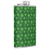 Lucky Green Clovers Flachmann (Rechts)