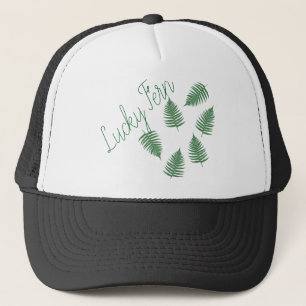 Lucky Green Fern Funky Cap Hat Truckerkappe