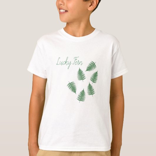 Lucky Green Fern Funky Pattern Long Sleeve Top (Vorderseite)
