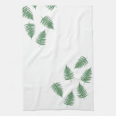 Lucky Green Fern Muster Minimalismus Geschirrtuch (Vertikal)