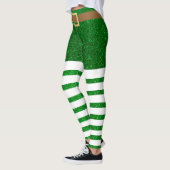 Lucky Green Glitzer Leprechaun St. Patrick's Day Leggings (Links)