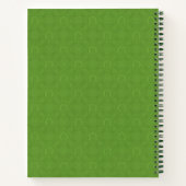 Lucky Green Icons Pattern Notizblock (Rückseite)