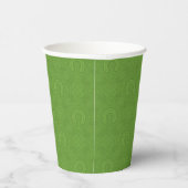Lucky Green Icons Pattern Pappbecher (Rechts)