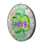 Lucky Green Klee Dartscheibe (Vorderseite rechts)