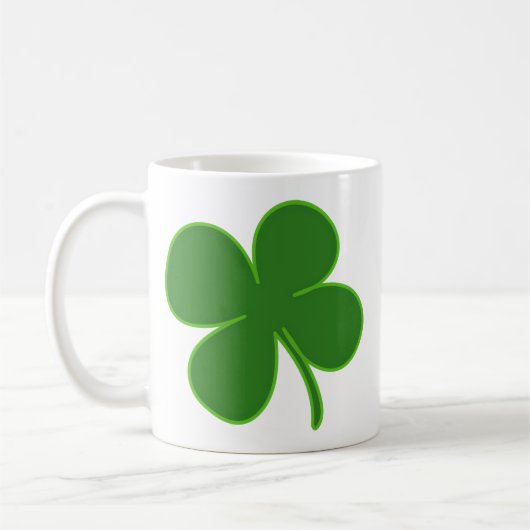 Lucky Green Kleeblatt Kaffeetasse (Links)