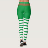 Lucky Green Leprechaun Socks St. Patrick's Day Leggings (Rückseite)
