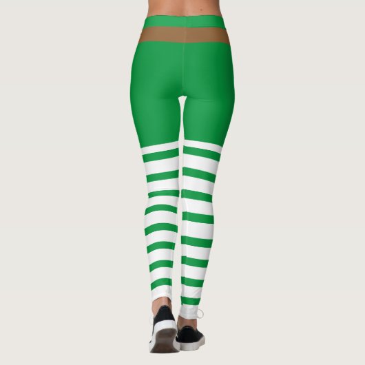 Lucky Green Leprechaun Socks St. Patrick's Day Leggings (Rückseite)