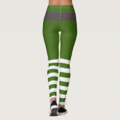 Lucky Green Leprechaun Socks St. Patrick's Day Leggings (Rückseite)