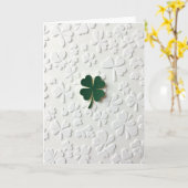 Lucky Green Shamrock Art Card Karte (Gelbe Blume)