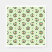 Lucky Green Vibes Serviette (Vorderseite)