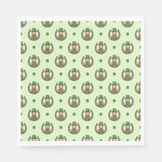 Lucky Green Vibes Serviette (Vorderseite)