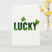 Lucky Greenery Greeting Card Karte (Gelbe Blume)