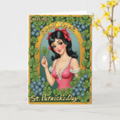 Lucky Greetings St Patricks Day Card Karte (Gelbe Blume)
