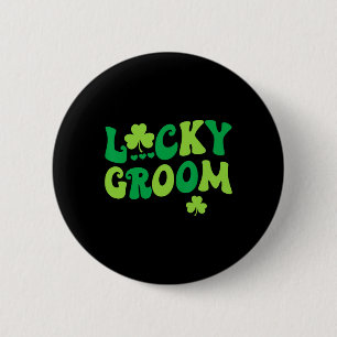 Lucky Groom Bride Paare Matching Wedding St Patr Button