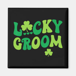 Lucky Groom Bride Paare Matching Wedding St Patr Magnet