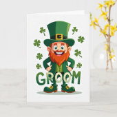 Lucky Groom Leprechaun Card Karte (Gelbe Blume)
