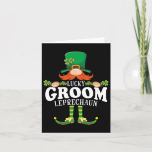 Lucky Groom Leprechaun Funny St Patricks Day Karte