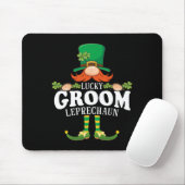 Lucky Groom Leprechaun Funny St Patricks Day Mousepad (Mit Mouse)
