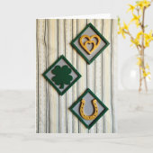 Lucky Hearts Shamrock Art Card Karte (Gelbe Blume)