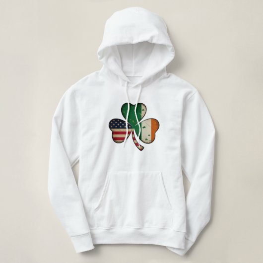 "Lucky Heritage" 🍀 🇺 🇸 🇮 🇪 Hoodie (Design vorne)