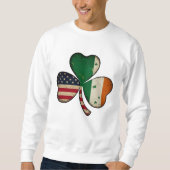 "Lucky Heritage" 🍀 🇺 🇸 🇮 🇪 Sweatshirt (Vorderseite)