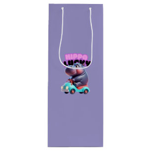 Lucky Hippo Gift Bag Geschenktüte Für Weinflaschen