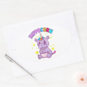 Lucky Hippo Sticker - Niedliche Geschenkidee (Umschlag)