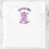 Lucky Hippo Sticker - Niedliche Geschenkidee (Tasche)