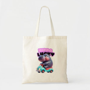 Lucky Hippo Tote Bag Tragetasche