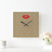 Lucky Hoof - Wall Clock Quadratische Wanduhr (Zuhause)