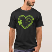 ​Lucky Horse Heart St Patrick's Day Art T-Shirt (Vorderseite)