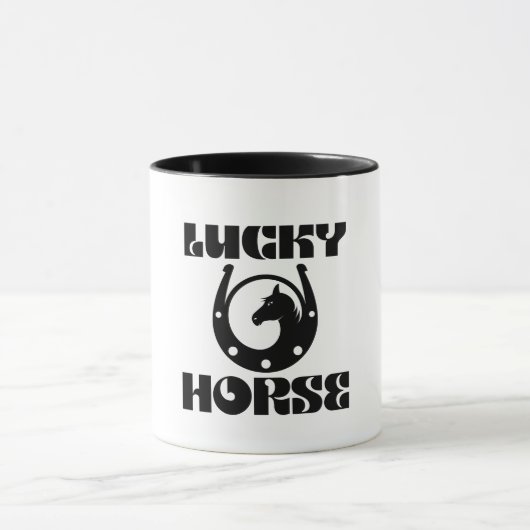 Lucky Horse Horseshoe Tasse - Charm und Viel Glück (Zentrum)