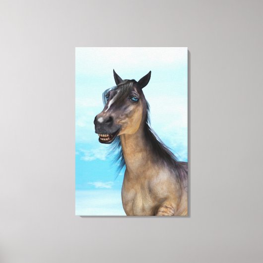 Lucky Horse Leinwanddruck (Vorderseite)