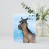 Lucky Horse Postkarte (Stehend Vorderseite)