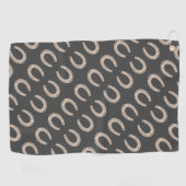 Lucky Horse Shoe Golfhandtuch (Horizontal)