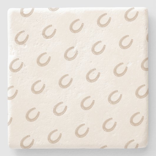 Lucky Horse Shoe Steinuntersetzer (Vorderseite)