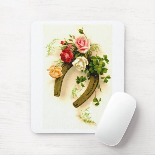 Lucky Horseshoe Art Mousepad (Mit Mouse)