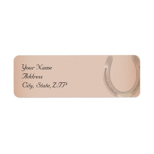 Lucky Horseshoe auf Brown Leather (Vorne)