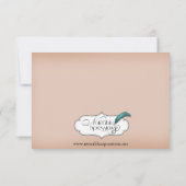 Lucky Horseshoe auf der Braun-Leder-Hochzeit-Probe Einladung (Rückseite)