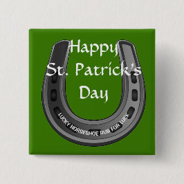 Lucky Horseshoe Button
