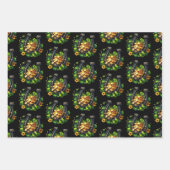 Lucky Horseshoe Gold Coins und Clover Pattern Geschenkpapier Set (Vorderseite 3)