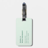 Lucky Horseshoe Goldmünzen und Klee Gepäckanhänger (Rückseite vertikal)