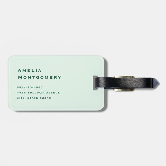 Lucky Horseshoe Goldmünzen und Klee Gepäckanhänger (Rückseite horizontal)