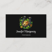 Lucky Horseshoe Goldmünzen und Klee Visitenkarte (Vorderseite)